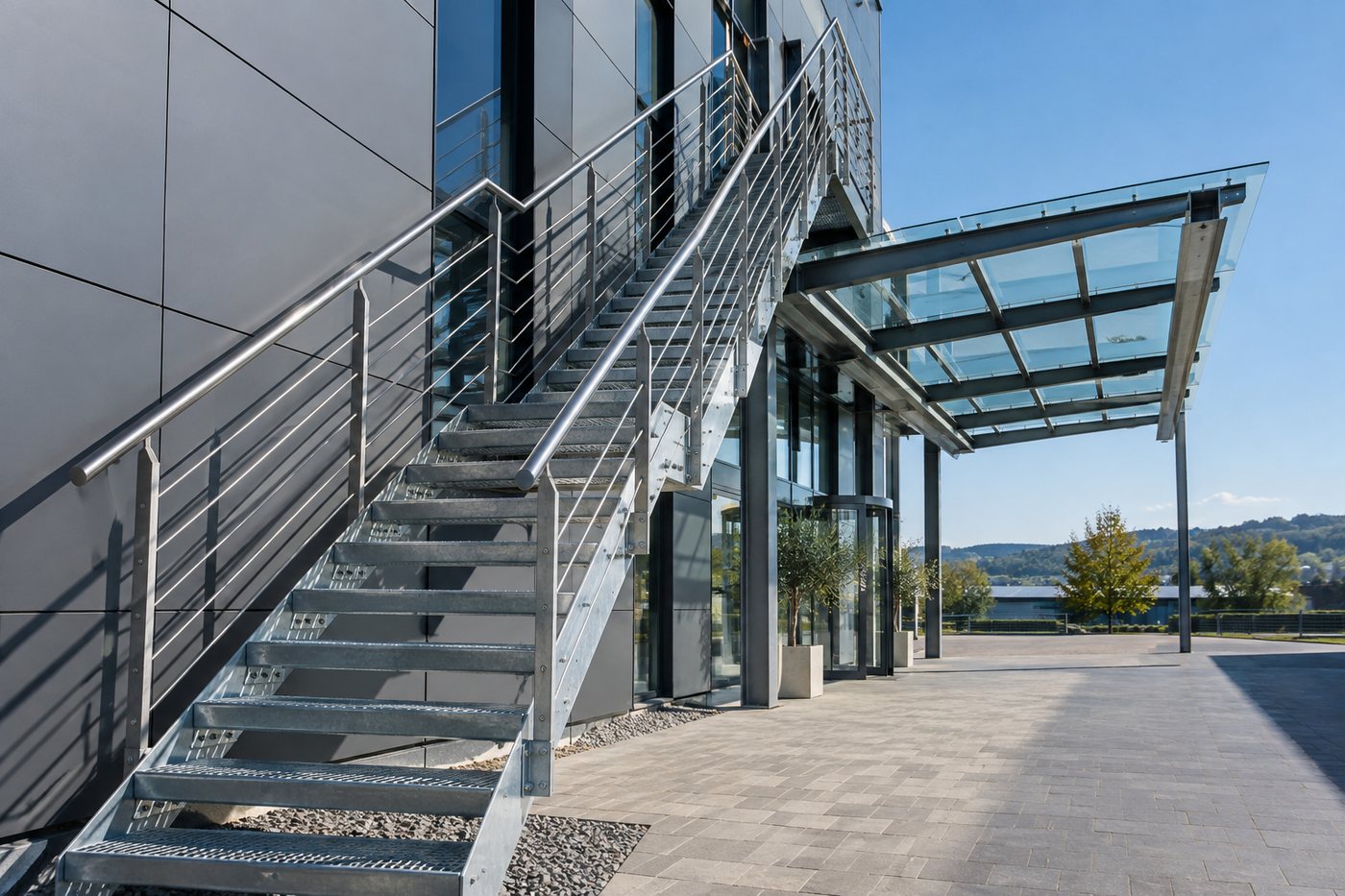 Treppen und Podeste